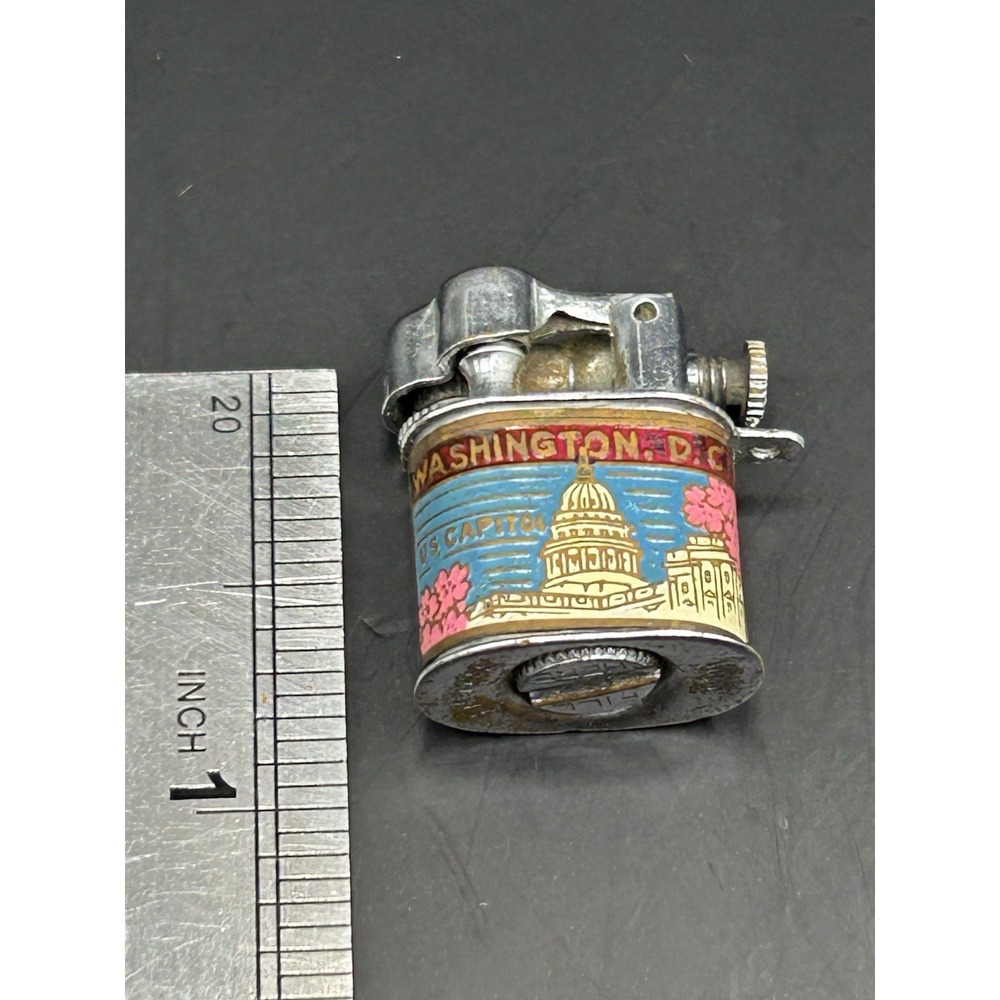 Washington DC Souvenir Lift Arm Lighter US Capitol White House Japan Vintage - Picture 8 of 8